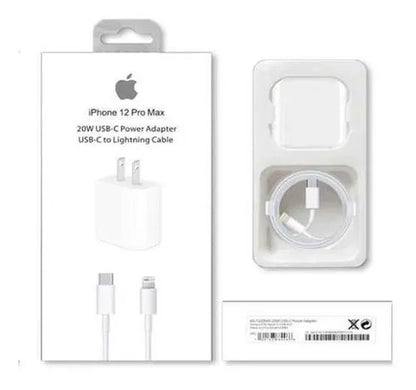 Combo Cargador Iphone 14 Pro Max 20w